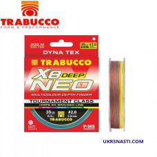 Шнур плетёный Trabucco Dyna-Tex X8 Neo Deep ML #6,0 диаметр 0,405мм размотка 300м разноцветный